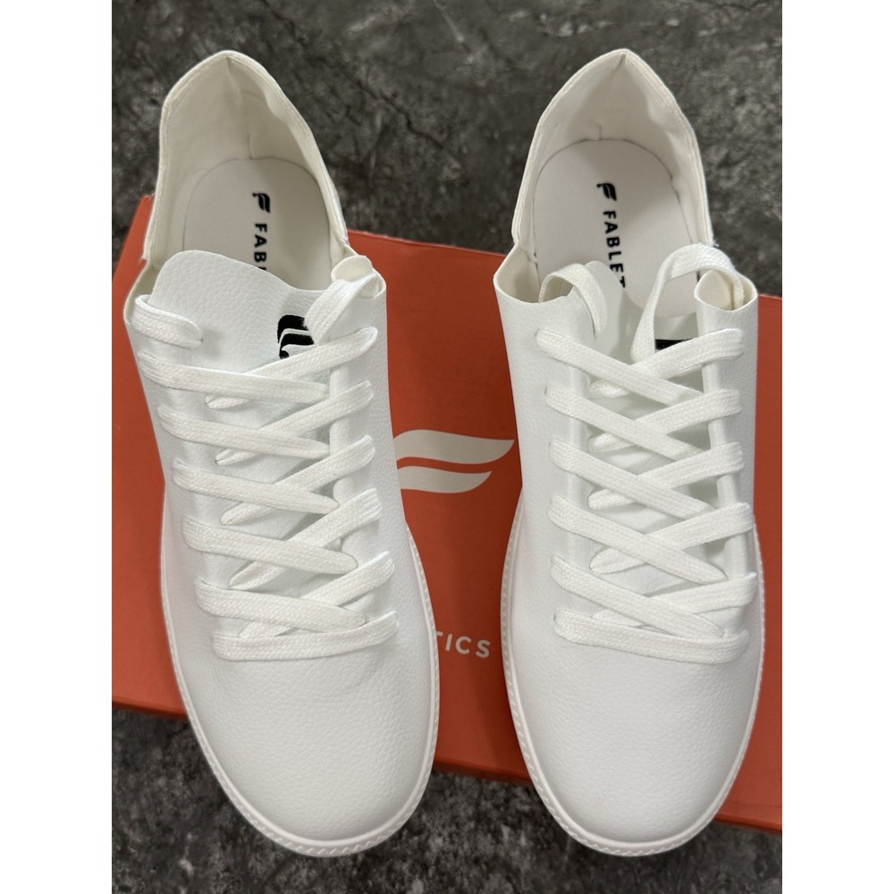 Fabletics Womens The Lace Up Sneaker Lightweight Comfort Bright White Sz 10.5